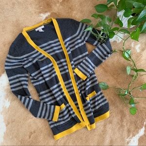 Banana Republic Sweaters - Banana Rep striped grey cardigan sweater, sz s Banana Republic Sweaters - Banana Rep striped grey cardigan sweater, sz s